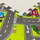 Children’s foam puzzle play mat city with streets, 9 pieces, multicolor
