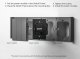 Sonoff Switch Frame 4-Gang M5-80 Smart Wall Switch Black