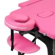 Folding Wooden Massage Table Komfort Activ Fizjo 2 Segment Pink Black Wood