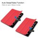 Apple iPad Pro 11\'\' (2024) (A2837 A2925) PU Leather Protective Tri-fold Book Case Cover, Red
