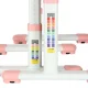 Kids Adjustable Desk and Chair Set with USB LED Lamp, Pink