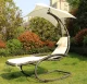 Multigarden PH158A Garden Rocking Lounger with Canopy, Beige