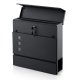 Humberg Hm-863 Mailbox with Newspaper Holder, 37x37x10.5 cm, Anthracite