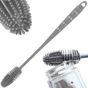 Silicone Brush for Washing Bottles and Glasses, 33 cm