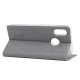 Huawei P Smart Z / Y9 Prime 2019 VILI DMX Cross Texture Leather Wallet Cover Case, Grey