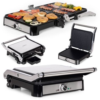 KADEN 2000W Electric Panini Press Grill and Sandwich Maker Indoor Grill