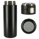 Insulated Travel Mug with LED Temperature Display 12oz, Black