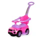 3-in-1 Ride-On Push Car with Handle and Walker for Toddlers, Pink