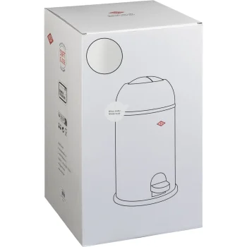 Wesco Kickmaster Junior Pedal Trash Can 12 L, Matt White