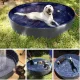 Purlov Foldable Dog Pool 100x30 cm, Blue/Grey