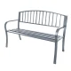 Garden Bench with Backrest Longwell Industrial Ltd G-823, Graphite