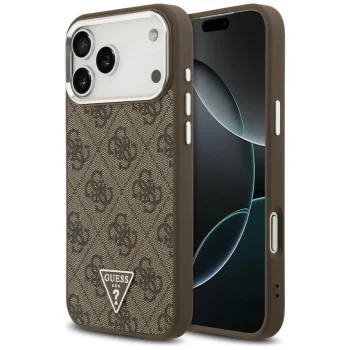 Guess 4G Triangle Logo MagSafe Case for iPhone 18 Pro Max / 17 Pro Max - Brown