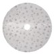 Plush Christmas Tree Skirt 120cm Ruhhy 22224, White and Silver