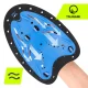 4Fizjo Tsunami Swimming Paddles, Black/Blue