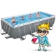 Bestway 56670 Power Steel Frame Pool 488x244x122 cm