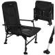 Trizand Adjustable Fishing Chair with Armrests, Black