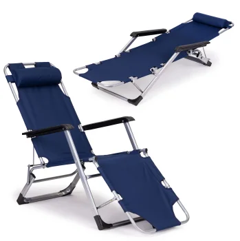 MultiGarden 2-in-1 Folding Garden and Beach Lounger, Blue