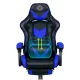 Ergonomic Gaming Chair Sofotel Cerber with Footrest, Black - Blue