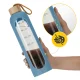 4FIZJO Glass Water Bottle 1 L Blue