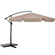 Plonos Foldable Garden Umbrella, 350 cm, Beige