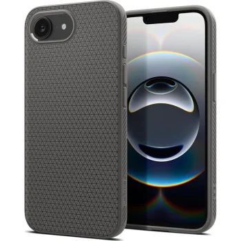 Spigen Liquid Air Case for iPhone 16e / 17e, Gray