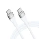 Wozinsky WSTCC1 USB-C to USB-C 65W PD Cable, 1m - White