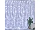 Indoor 300 LED Curtain String Lights with Remote, Cool White, 3x2.9m