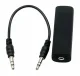 Ground Loop Noise Isolator Noise Filter with 3.5mm Mini-Jack AUX Audio Cable for Car Audio, Home Stereo System