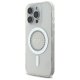 Чехол Guess IML Rhinestones MagSafe для iPhone 16 Pro Max Белый
