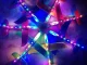 Large Styrofoam Glider Airplane with LED Lights, Blue, 47 cm