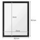 Magnetic frame for diamond painting 30x40 cm, 2 pcs, black