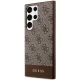Samsung Galaxy S23 Ultra (SM-S918) Guess 4G Stripe Collection Case Cover (GUHCS23LG4GLBR), Brown