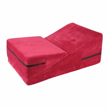 Triangular Rigid Pillow Set (2 pcs), Red