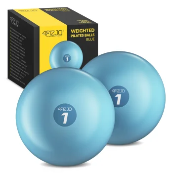 Sunkūs kamuoliai pilatesui 4FIZJO Toning Ball 2 x 1 kg, mėlyni