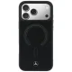 Mercedes Leather 3D MagSafe Case for iPhone 17 Pro Max, Black