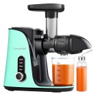 Slow Juicer AMZCHEF GM3001-GN Cold Press Extractor Green with 2 Travel Bottles