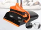 Broom and Dustpan Set with Long Handle 2-in-1