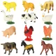 Farm Animal Figures Set, 12 pcs
