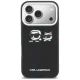 Karl Lagerfeld Karl & Choupette Print & Pocket Phone Case Cover iPhone 17 Pro - Black