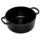 Le Creuset Signature Round Cast Iron Casserole 22 cm 3.3 L, Black