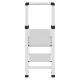 Hailo DK40 BasicLine Design 2-Step Ladder, Silver