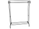 Metal Freestanding Clothes Rack with Shoe Shelf, Black