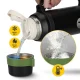 MOUNTAIN GOAT Stainless Steel Vacuum Flask 2L, Black/Green