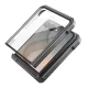 Tech-Protect Kevlar Pro Case for Samsung Galaxy Z Flip 8 with Hinge Cover and Dual Kickstand, Black