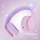 Беспроводные детские наушники PowerLocus P2 Kids, фиолетовые/розовые