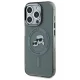 Karl Lagerfeld iPhone 15 Pro Max Case HC MagSafe IML Metal KC Heads, Black