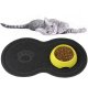 Non-slip Dog Cat Pet Bowl Mat, Black
