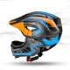 Rockbros TT-32SOBL-S Children\'s Bicycle Helmet with Removable Chinbar, S, Black/Orange