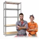 Humberg 4850 Metal Shelving Unit 205x120x45 cm Silver
