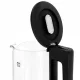 Electric Kettle, Glass, 1500W, 2L, LED Illumination, Black